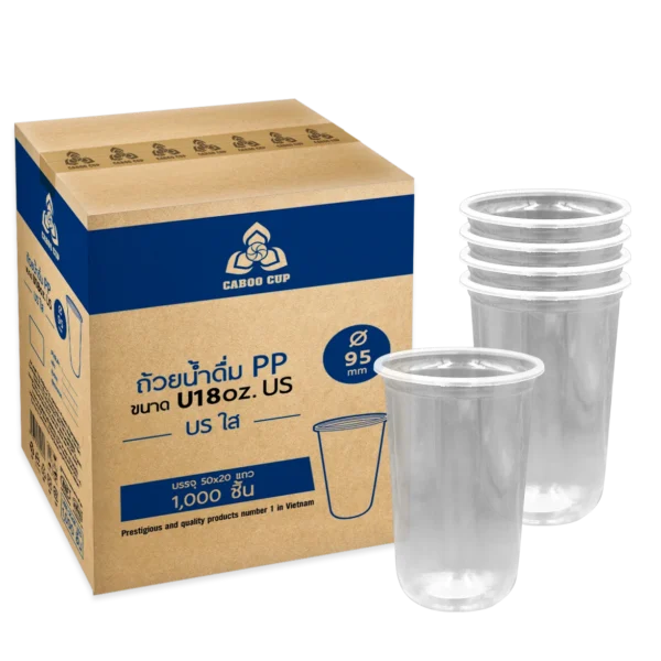 Ly nhựa đáy bầu 550ml - 18oz - Caboo Cup