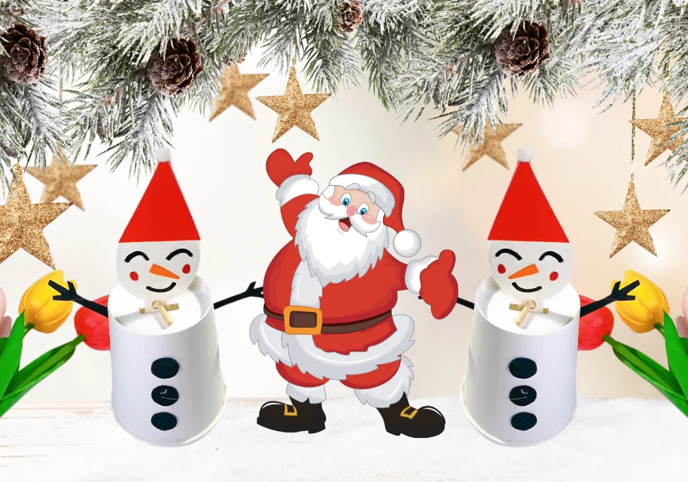 Mách bạn 3 cách làm ông già Noel bằng cốc giấy dịp giáng sinh