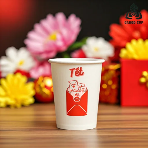 10 mẫu ly giấy Tết in sẵn tiện lợi đón năm mới 2025