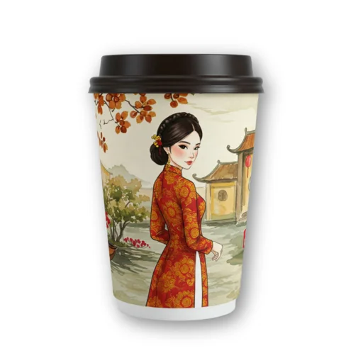 Mừng ngày quốc tế Phụ nữ 8/3 với các lời chúc và mẫu ly giấy đẹp