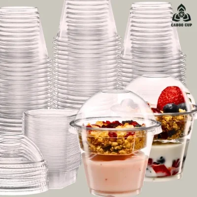 Ly nhựa 2 tầng PET dùng 1 lần cao cấp