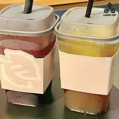 Ly nhựa vuông đựng trà sữa