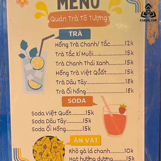 21+ mẫu menu trà chanh đẹp, đa dạng, hot nhất 2025