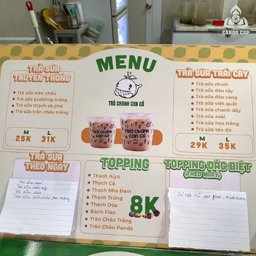 21+ mẫu menu trà chanh đẹp, đa dạng, hot nhất 2025
