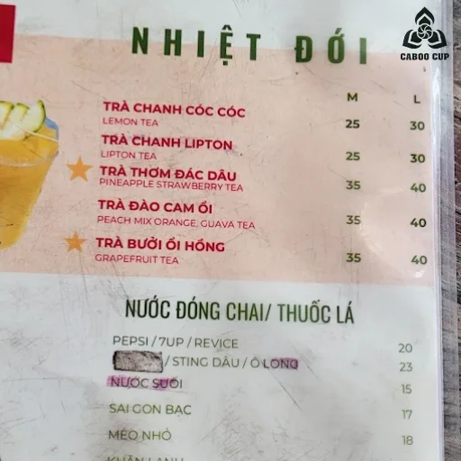 21+ mẫu menu trà chanh đẹp, đa dạng, hot nhất 2025