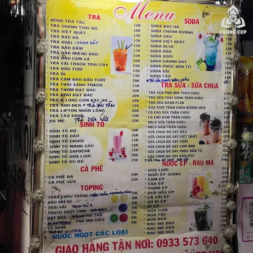 21+ mẫu menu trà chanh đẹp, đa dạng, hot nhất 2025