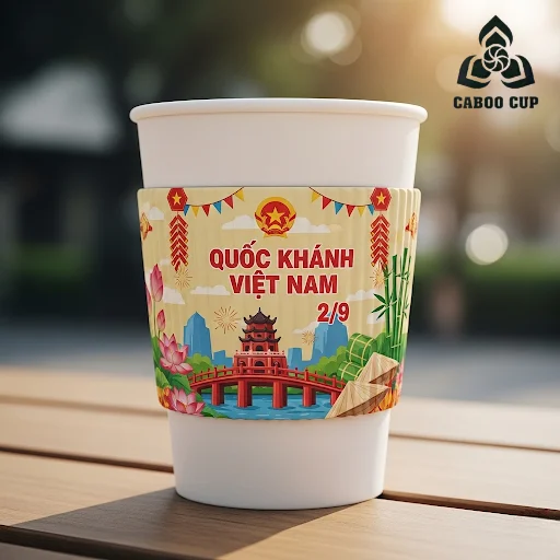 Top 30+ mẫu cover ly Quốc Khánh 2/9 độc đáo cho dịp lễ