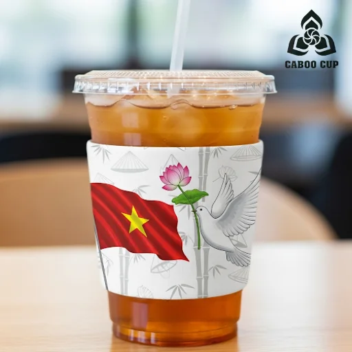 Top 30+ mẫu cover ly Quốc Khánh 2/9 độc đáo cho dịp lễ