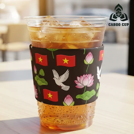 Top 30+ mẫu cover ly Quốc Khánh 2/9 độc đáo cho dịp lễ