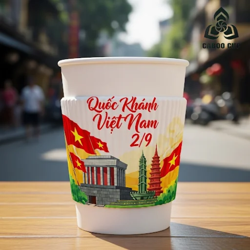 Top 30+ mẫu cover ly Quốc Khánh 2/9 độc đáo cho dịp lễ