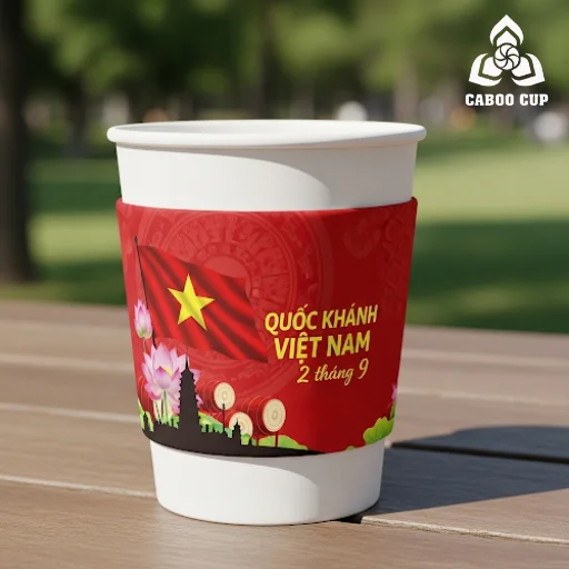 Top 30+ mẫu cover ly Quốc Khánh 2/9 độc đáo cho dịp lễ