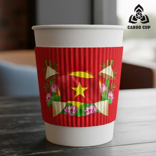 Top 30+ mẫu cover ly Quốc Khánh 2/9 độc đáo cho dịp lễ