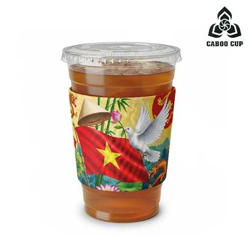 Top 30+ mẫu cover ly Quốc Khánh 2/9 độc đáo cho dịp lễ