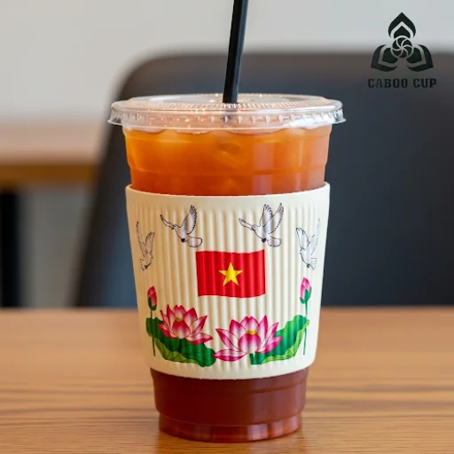 Top 30+ mẫu cover ly Quốc Khánh 2/9 độc đáo cho dịp lễ