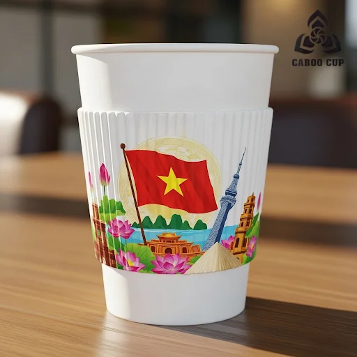 Top 30+ mẫu cover ly Quốc Khánh 2/9 độc đáo cho dịp lễ