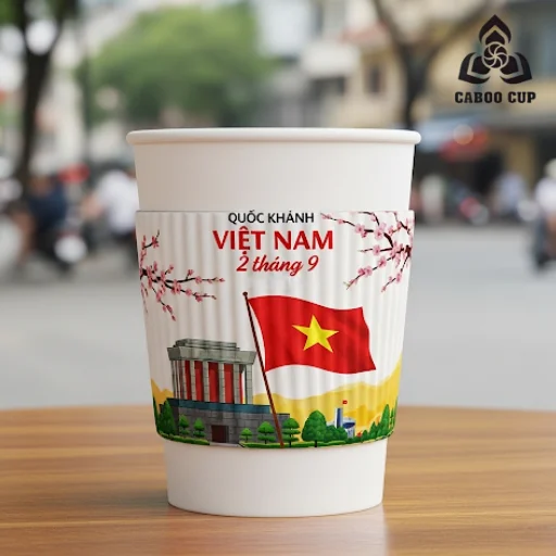 Top 30+ mẫu cover ly Quốc Khánh 2/9 độc đáo cho dịp lễ