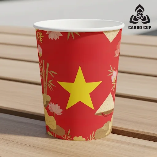 15+ mẫu ly giấy Quốc Khánh 2/9 thiết kế ấn tượng, độc đáo