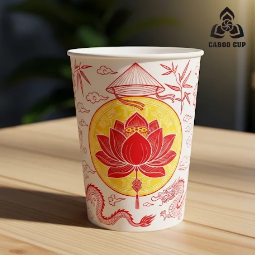 15+ mẫu ly giấy Quốc Khánh 2/9 thiết kế ấn tượng, độc đáo