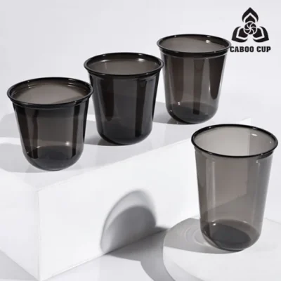 Ly nhựa màu đen / Cốc nhựa màu đen