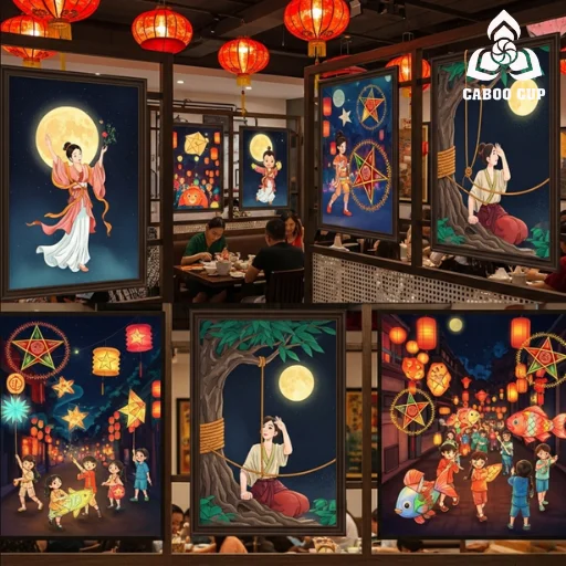 Top ý tưởng trang trí Trung Thu cho nhà hàng độc đáo, hút khách