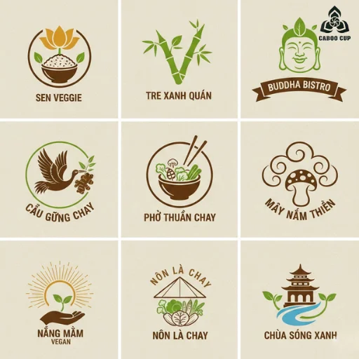 99+ Logo nhà hàng chay đẹp, thiết kế độc quyền, tải miễn phí
