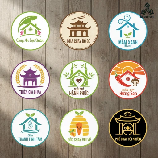 99+ Logo nhà hàng chay đẹp, thiết kế độc quyền, tải miễn phí